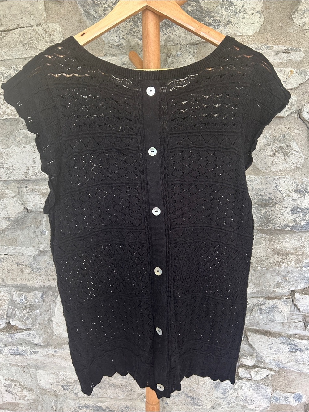 Knit Top with button back - Picture 2 of 8